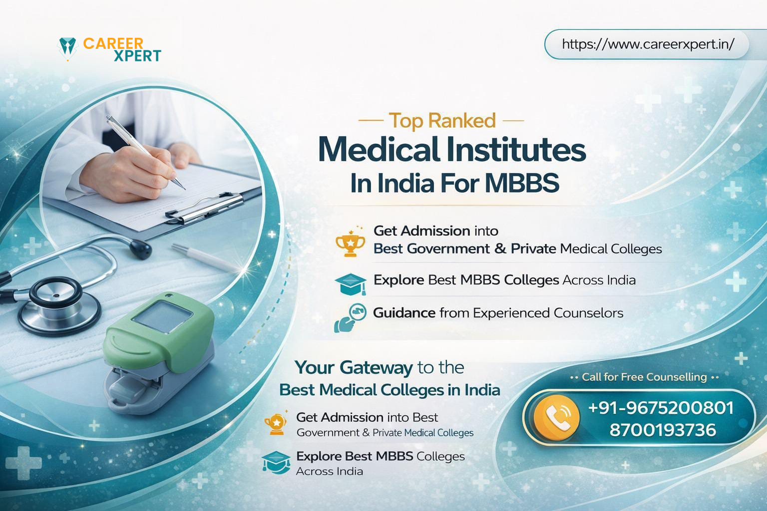 Top 100 Medical Institutes in India for MBBS Admission